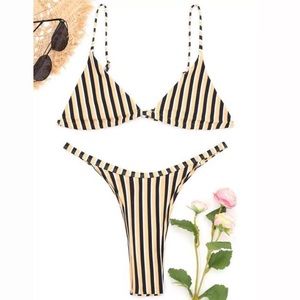 NWT Zaful yellow bikini